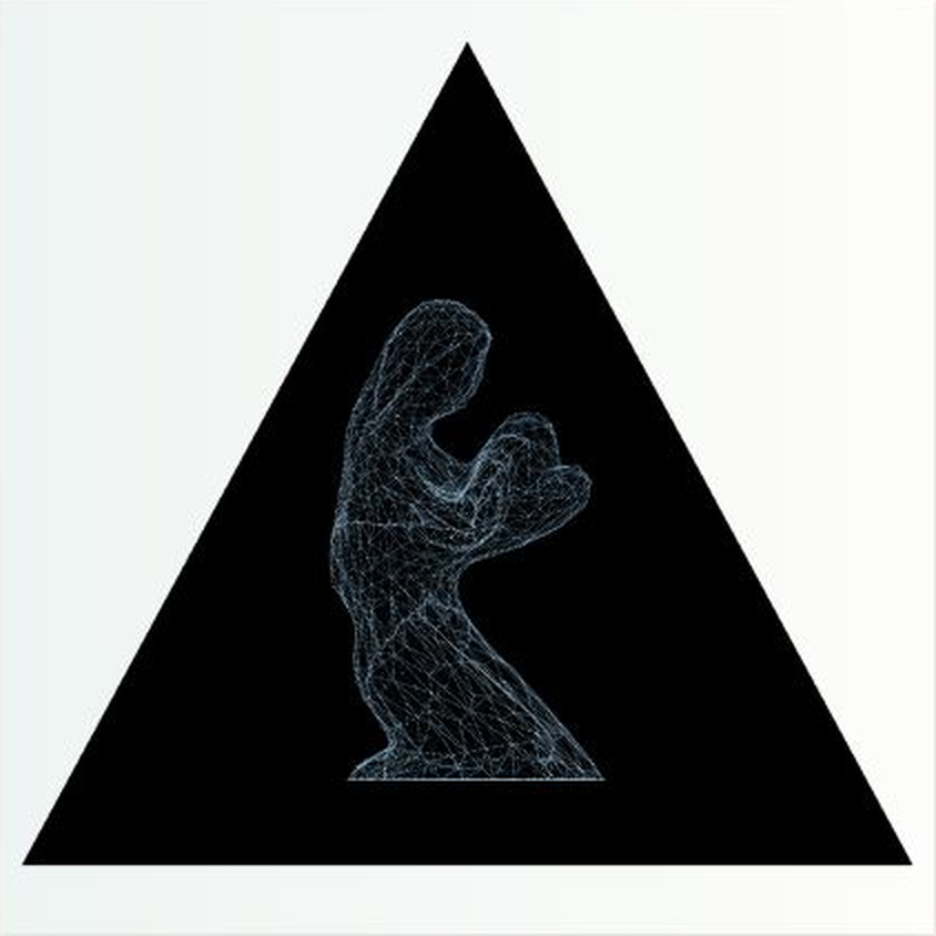 A preview of tiny bright marks gathering into larger visual forms in the Pixels artwork.